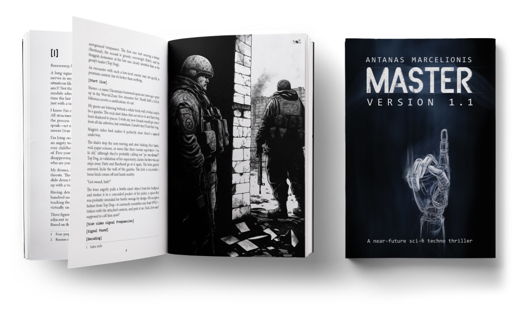 Antanas Marcelionis Releases New Science Fiction Novel - Master Version 1.1