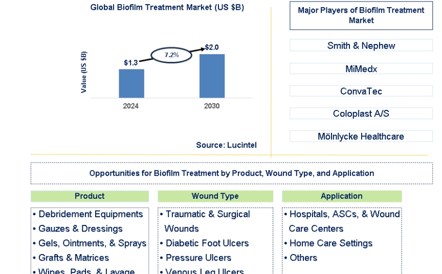 Lucintel Forecasts the Global Biofilm Treatment Market to Reach $3.5 billion by 2030