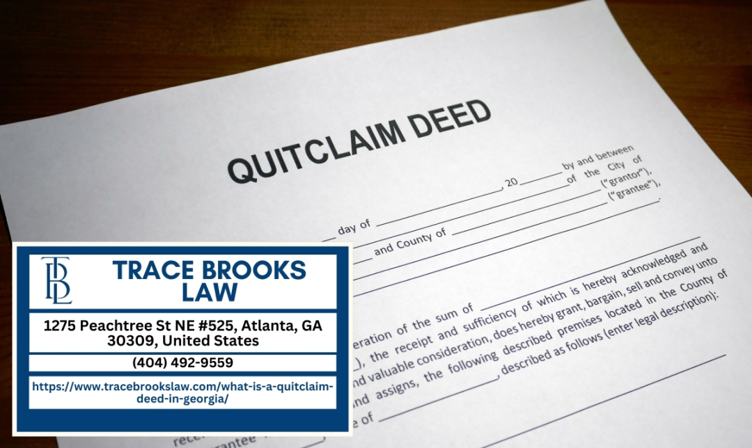 Atlanta Estate Planning Attorney Trace Brooks Releases Article Discussing Quitclaim Deeds in Georgia