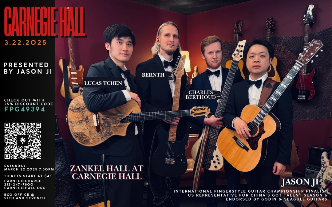 JASON JI Returns to Carnegie Hall Ft. Charles Berthoud, Bernth, & Lucas Richard Tchen 3/22/25