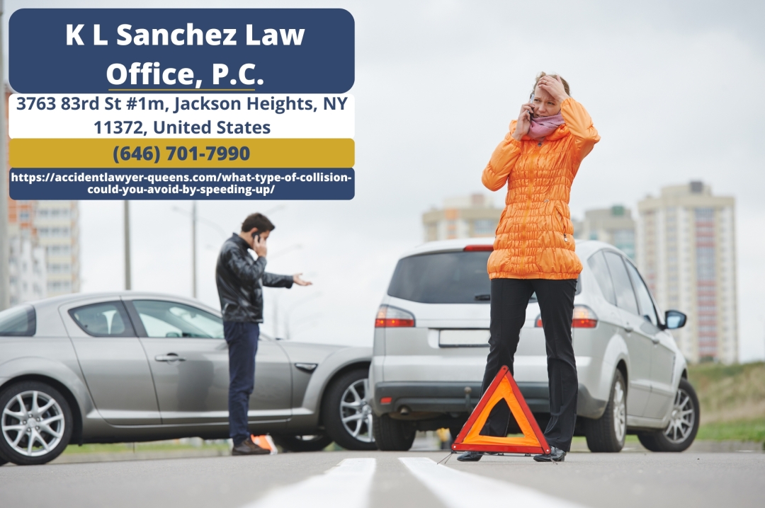 Queens Car Accident Attorney Keetick L. Sanchez Explains When Speeding Up Can Prevent a Collision