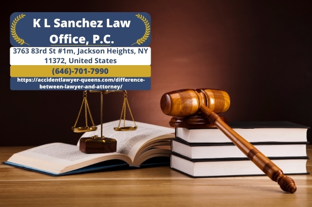 Queens Personal Injury Attorney Keetick L. Sanchez Explains the Difference Between Lawyer and Attorney