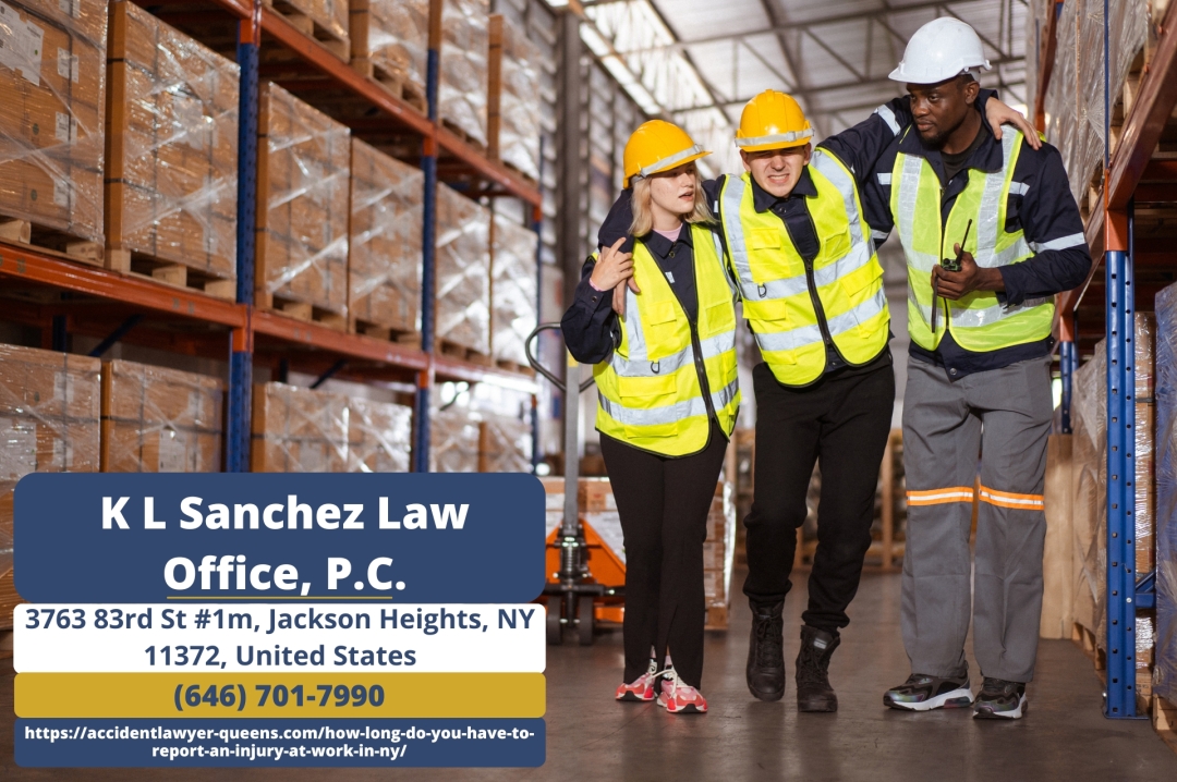 Queens Workers’ Compensation Attorney Keetick L. Sanchez Explains How Long Workers Have to Report an Injury in New York