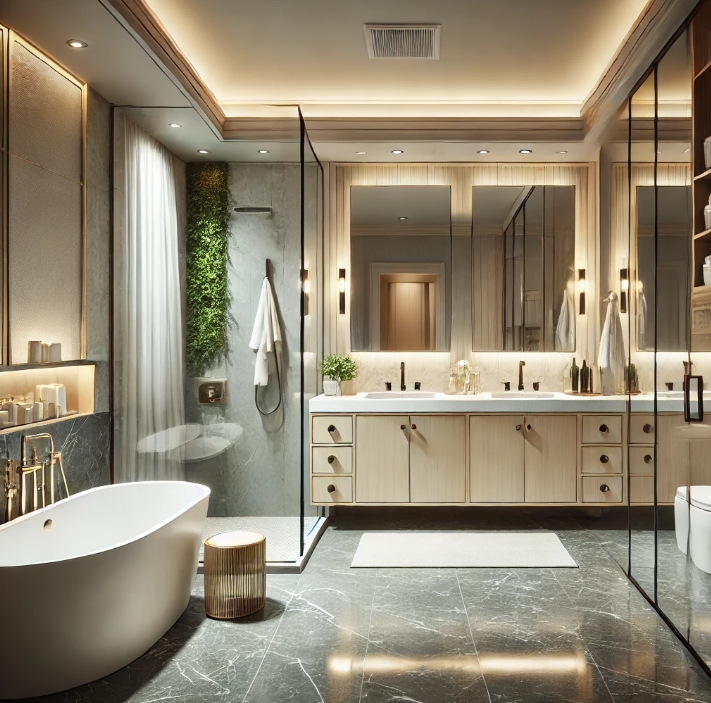 Top Bathroom Remodeling Flooring and Lighting Choices for Durability