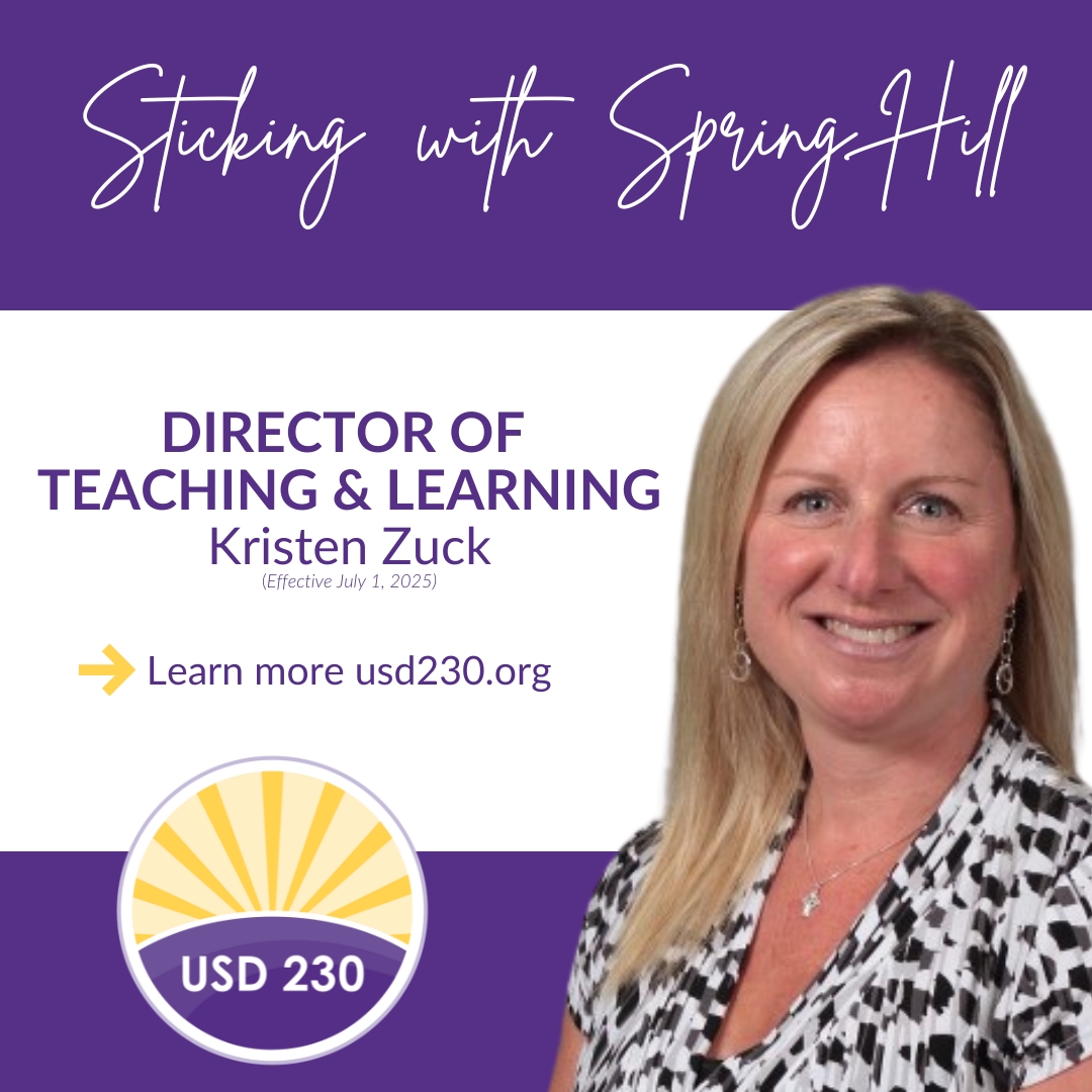 Spring Hill Schools USD 230 Announces Kristen Zuck as Director of Teaching and Learning