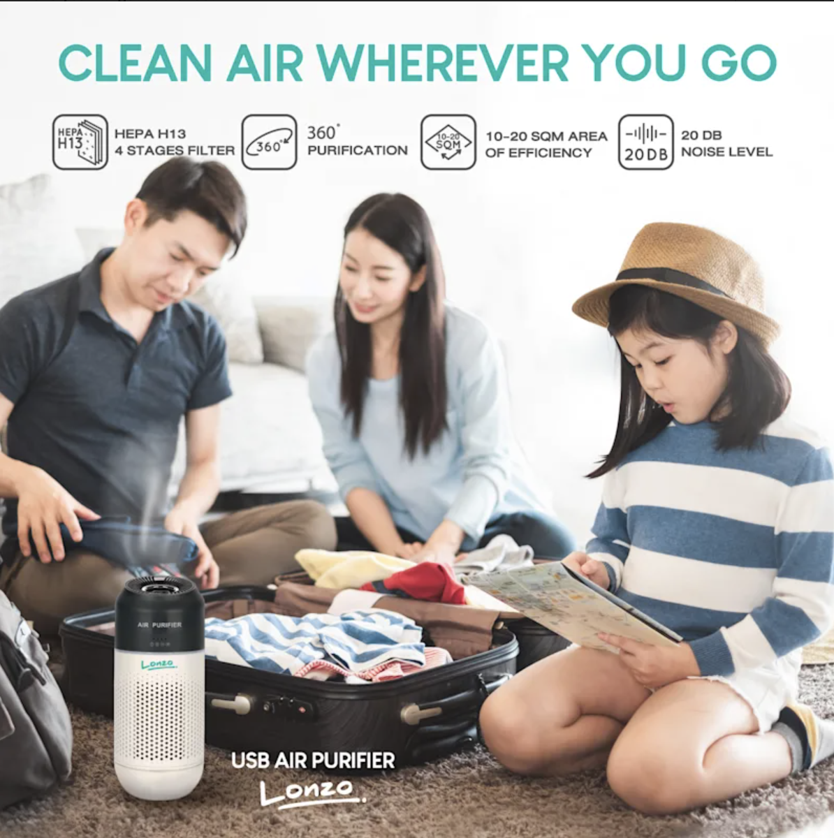 Hepelle Introduces Lonzo Mini Air Purifier in the US for Pure, Germ-Free Air