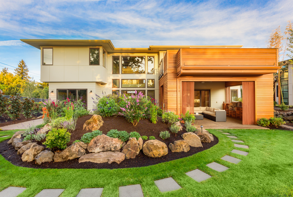 Nicely Designed Landscaping Makes Home Outdoors Attractive 