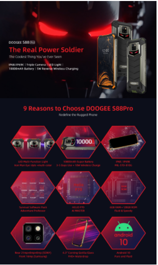 Reasons To Buy Doogee S88 Pro Smart Mobile Phone