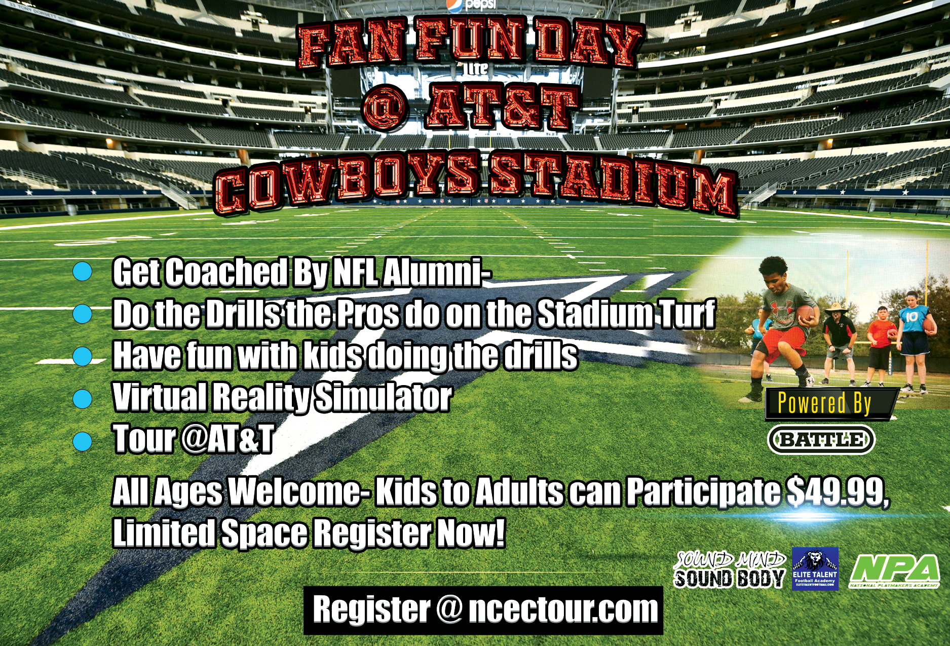NCEC To Host FAN Day at AT&T Dallas Cowboys Stadium