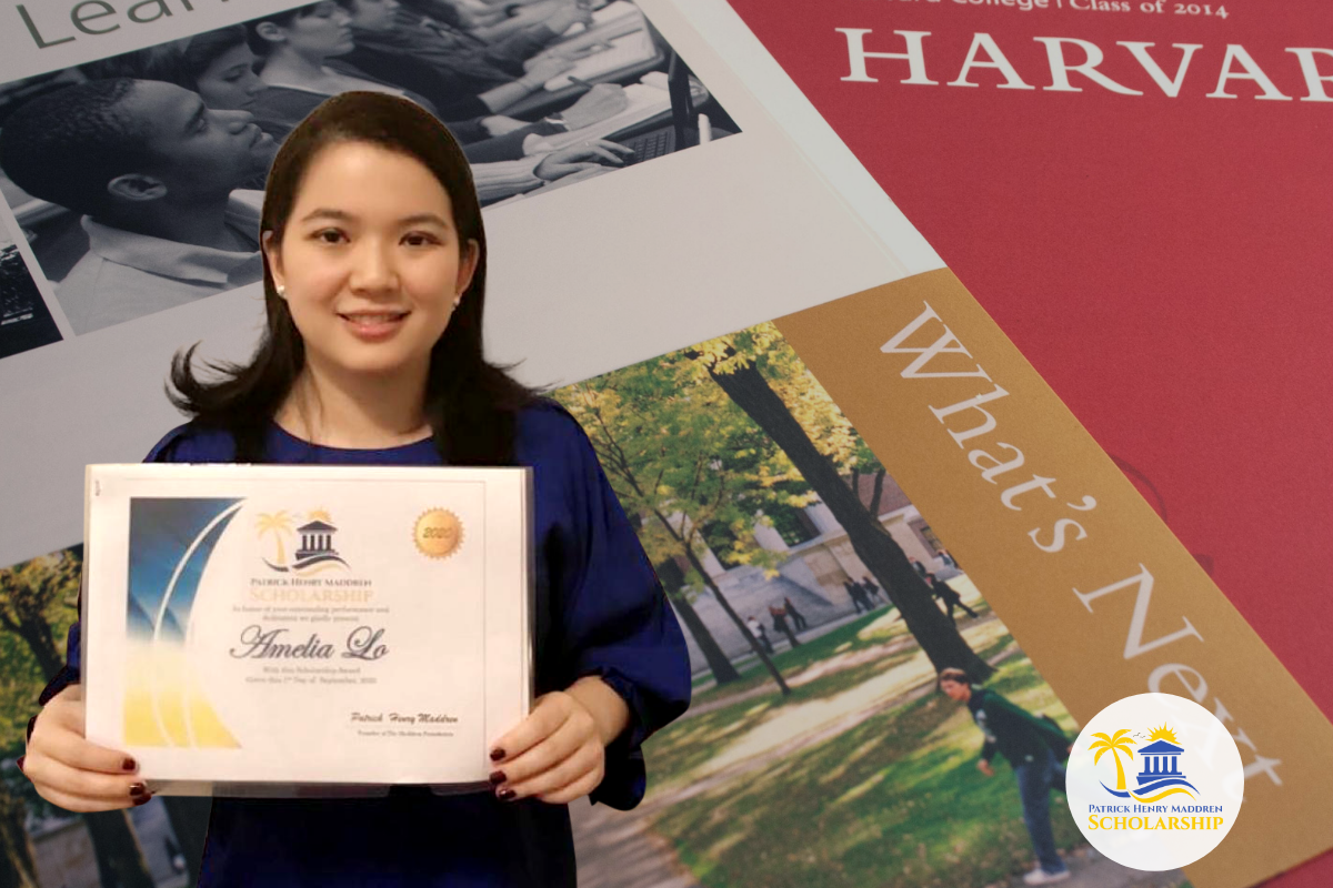 Amelia Lo of Harvard College - Inaugural Recipient of the Patrick Henry Maddren Scholarship