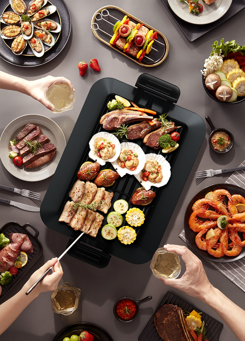 Barbechef: A Smart Cook System that Grills Indoor, Smokeless by