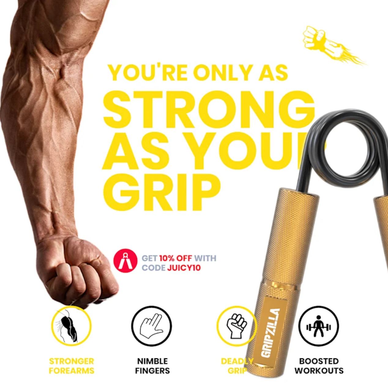 GRIPZILLA - Meet The Ultimate Grip Training Kit For Wellness And Fitness Enthusiasts