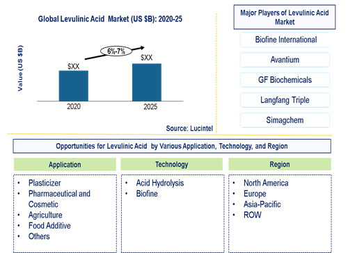 Levulinic Acid Market is expected to grow at a CAGR of 6%-7% - An exclusive market research report by Lucintel