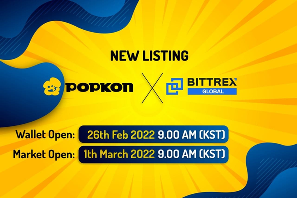 The Live Streaming Platform POPKON (POPK) Gets Listed on the United States Virtual Assets Exchange ‘Bittrex’ for the First Time.