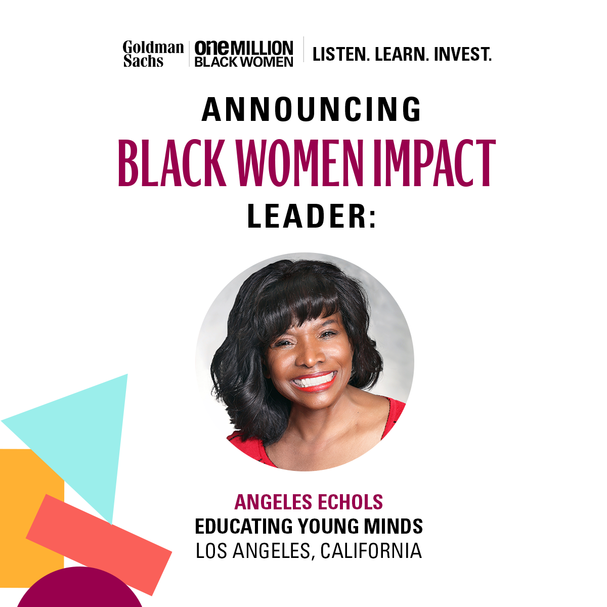 35 Year Business Veteran is One of 50 Recipients of the Black Women Impact Grants from Goldman Sachs: One Million Black Women in 2022
