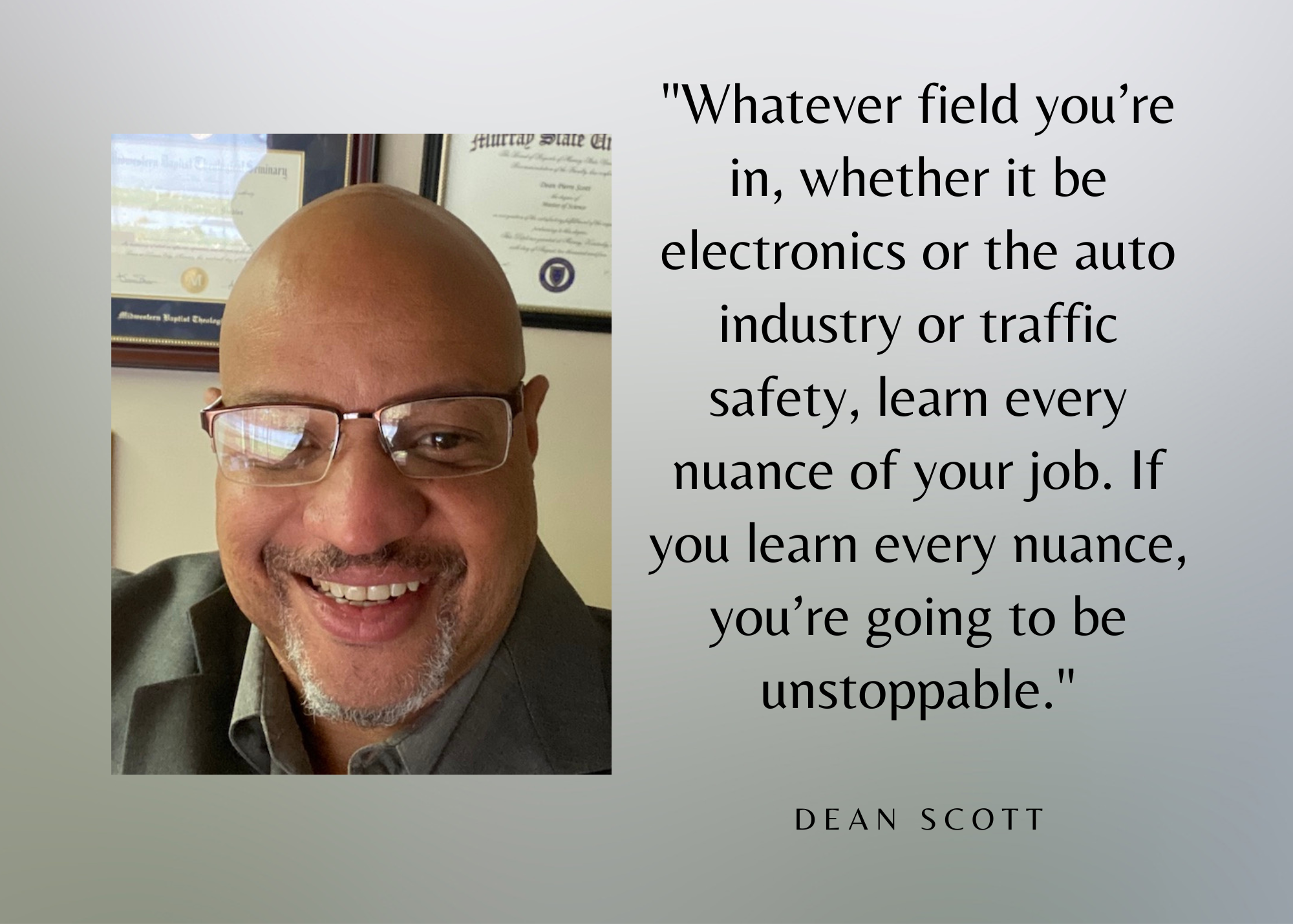 Dean Scott is Featured in a New Professional Profile