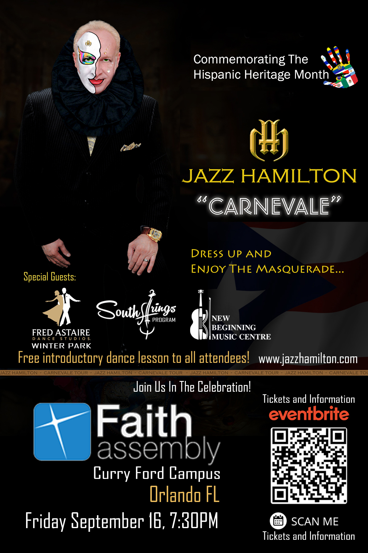 Saxophonist Jazz Hamilton Bringing "Carnevale!" Concert To Orlando On September 16th