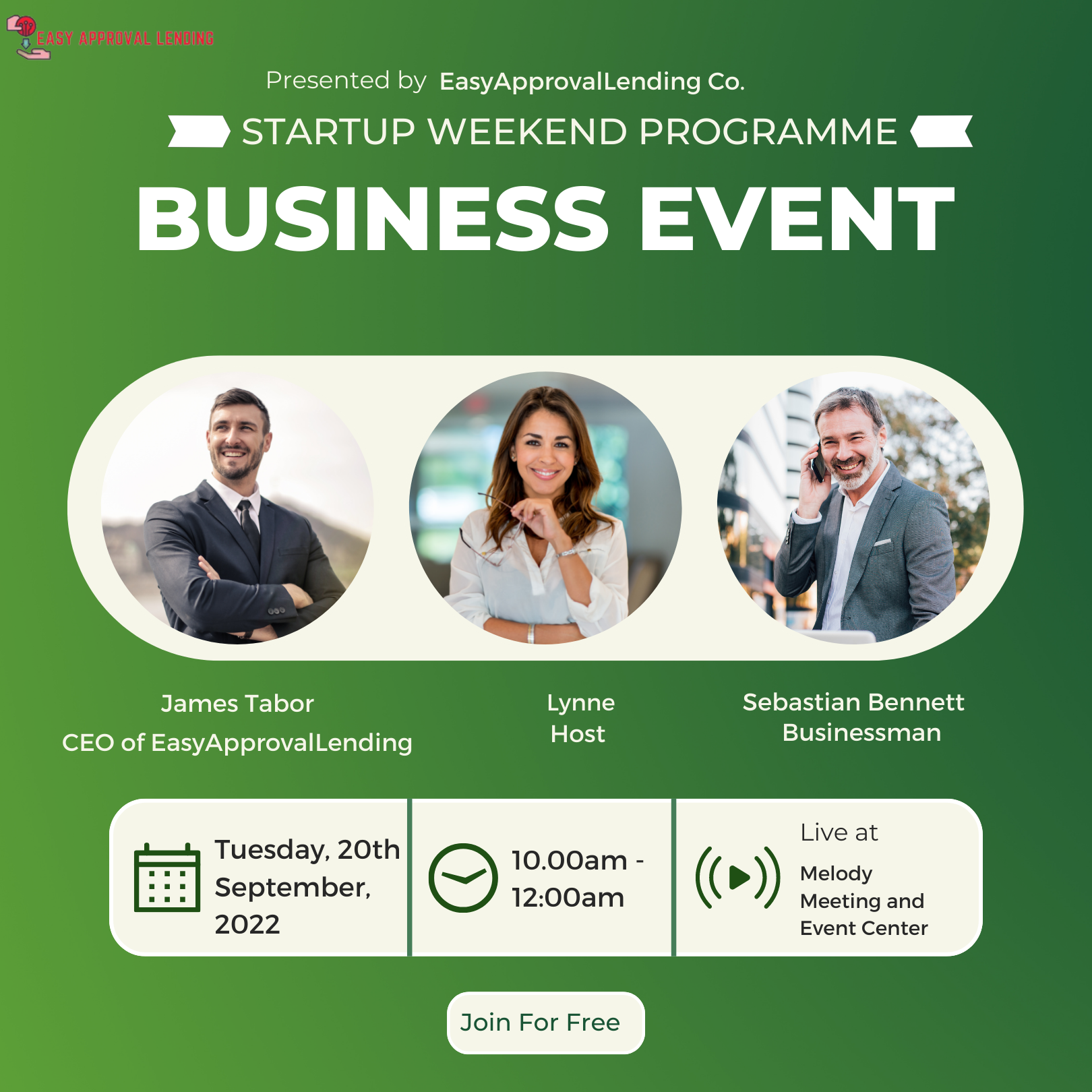EasyApprovalLending Company Launches "Startup Weekend Programme"