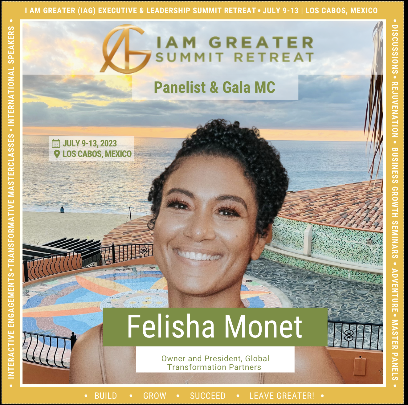 Felisha Monet, Media Consultant and Host, to Speak and Emcee at I Am Greater Summit Retreat