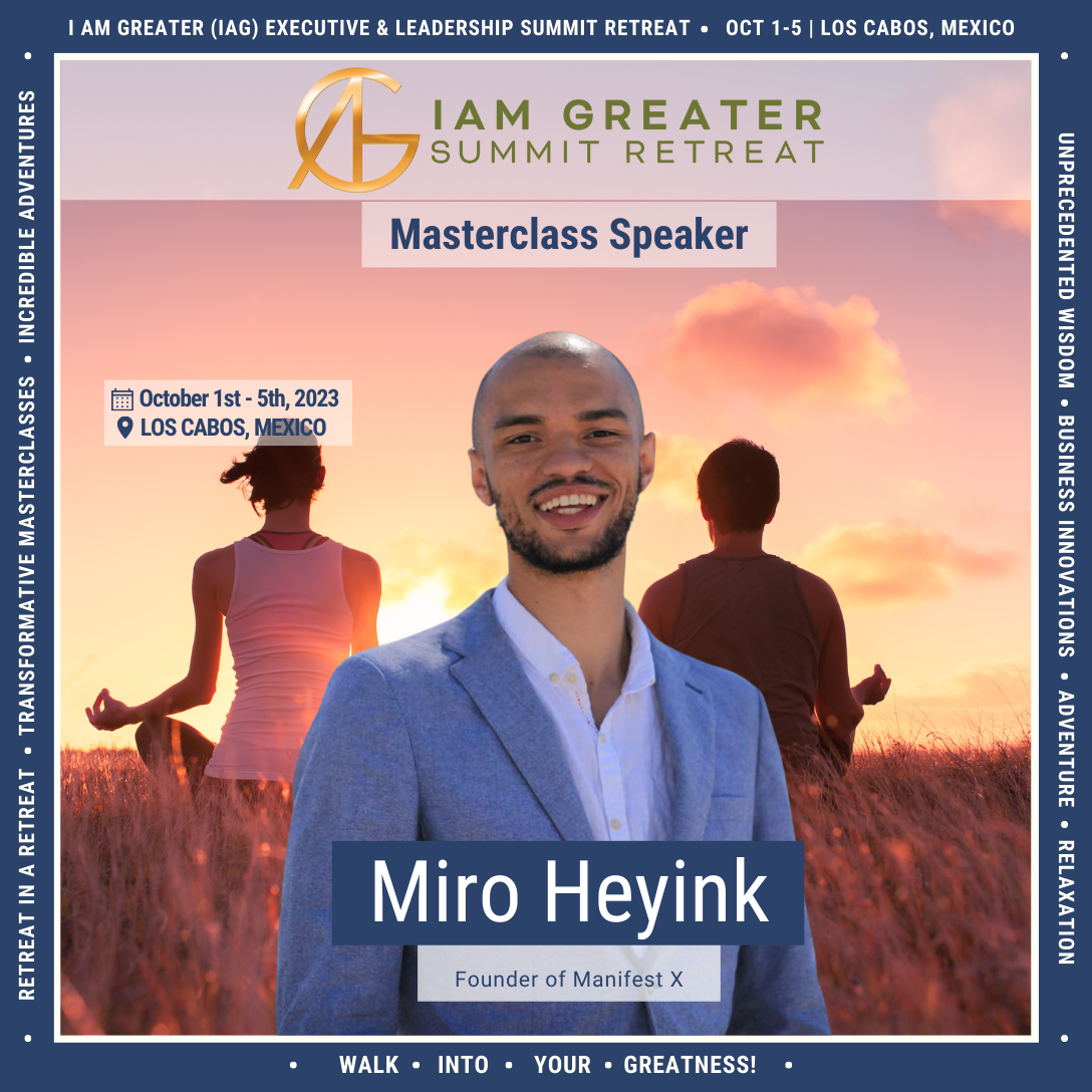 Miro Heyink to Speak at IAG Summit Retreat in Los Cabos, October 1-5, 2023