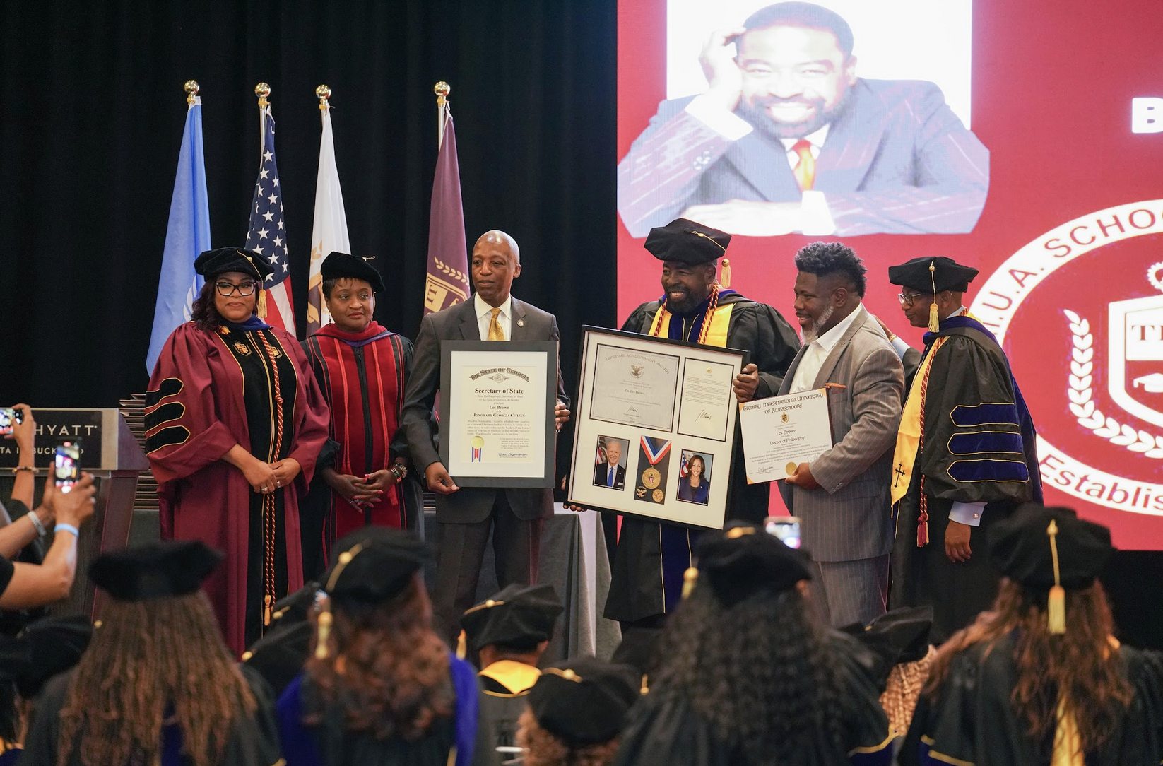 Renowned Motivational Speaker Les Brown Receives Honorary Doctorate from TIUA School of Business