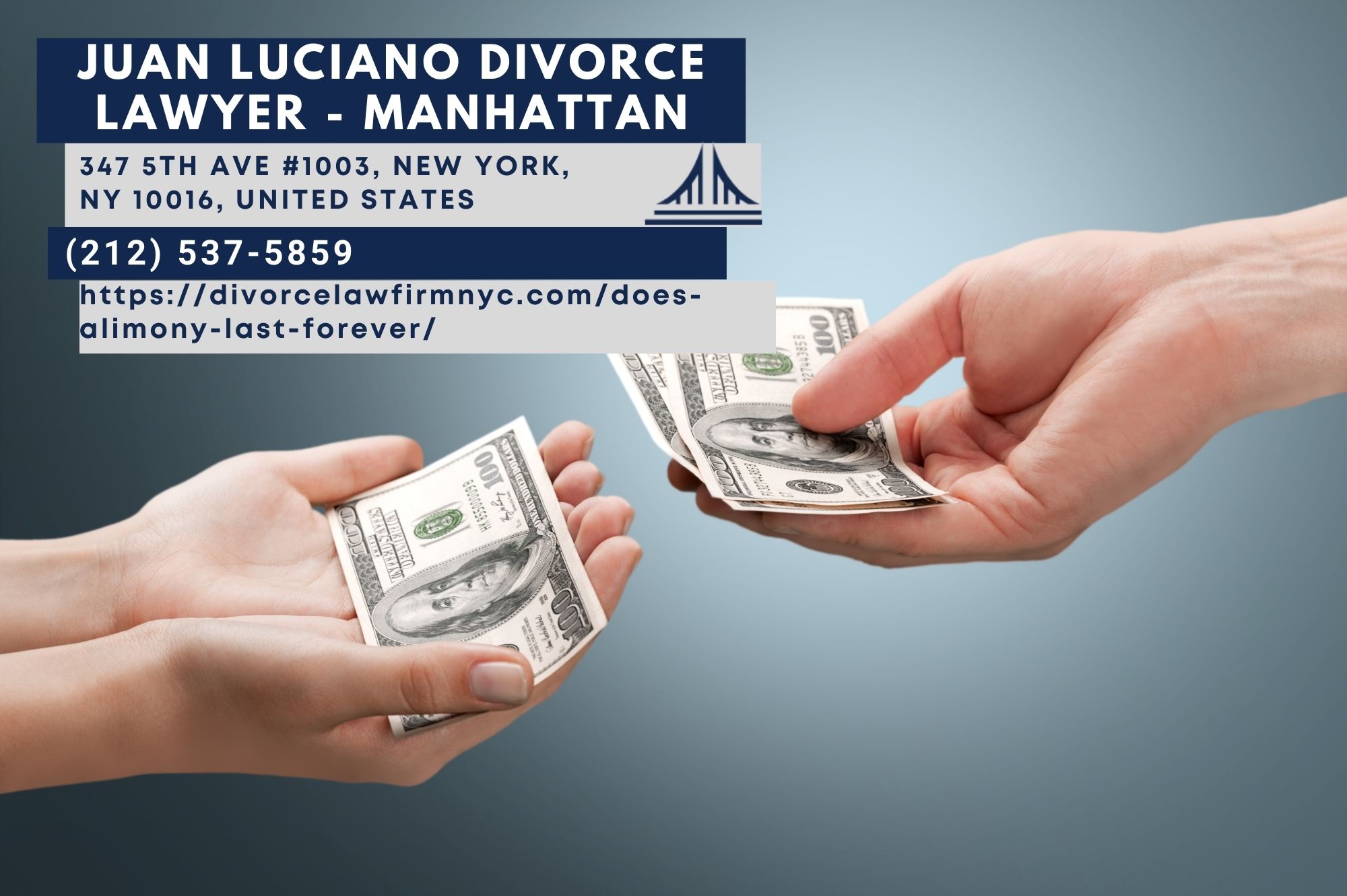 New York City Spousal Support Lawyer Juan Luciano Reveals Insights in Latest Article, ‘Does Alimony Last Forever?’