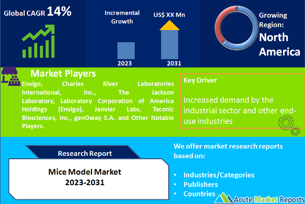 Mice Model Market Size, Share, Trends, Growth And Forecast To 2031