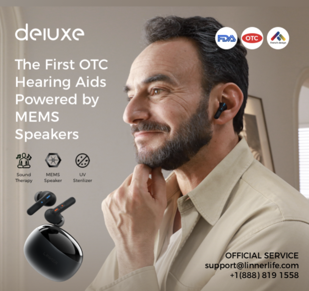 LINNER Launches LINNER Deluxe, World's First OTC Hearing Aids with MEMS Speaker