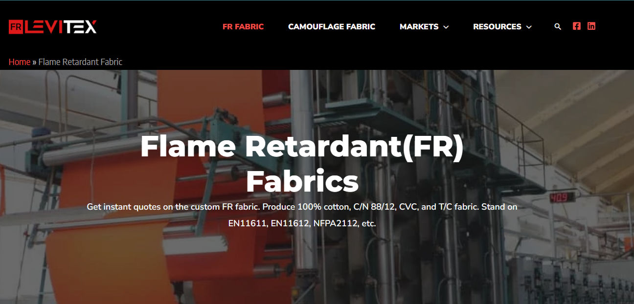 FRFabric Takes a Big Step Forward to Keep Safe With Flame Retardant Fabric Solutions for Extra Protection