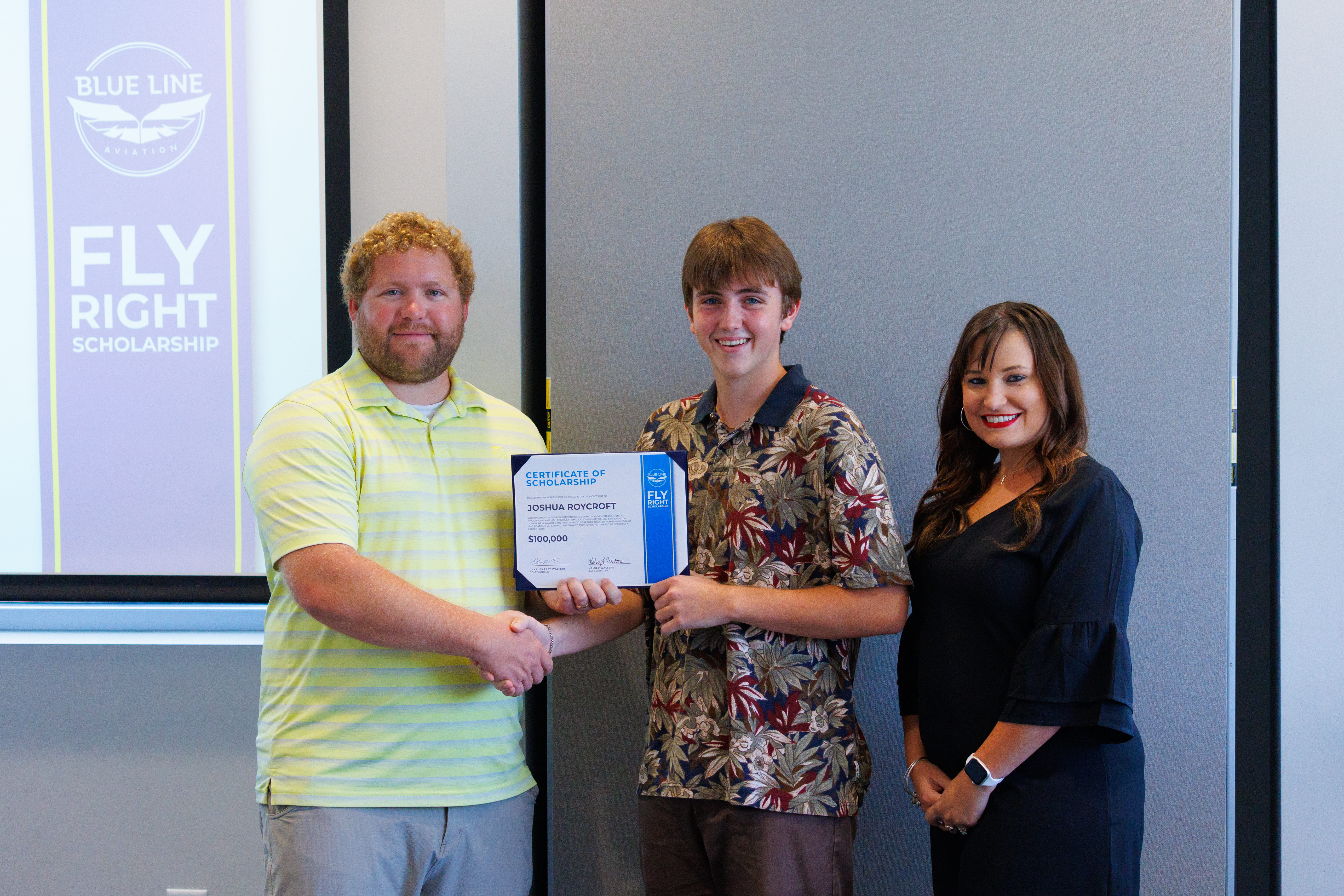 Blue Line Aviation Announces Winner of Fly Right Scholarship