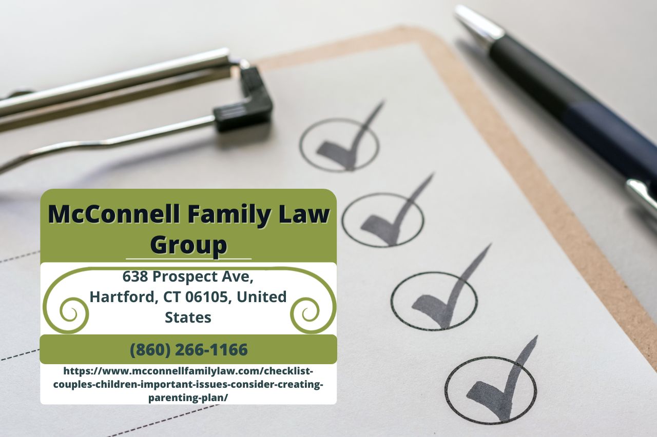 Hartford Child Custody Lawyer Paul McConnell Releases Comprehensive Guide for Creating a Parenting Plan