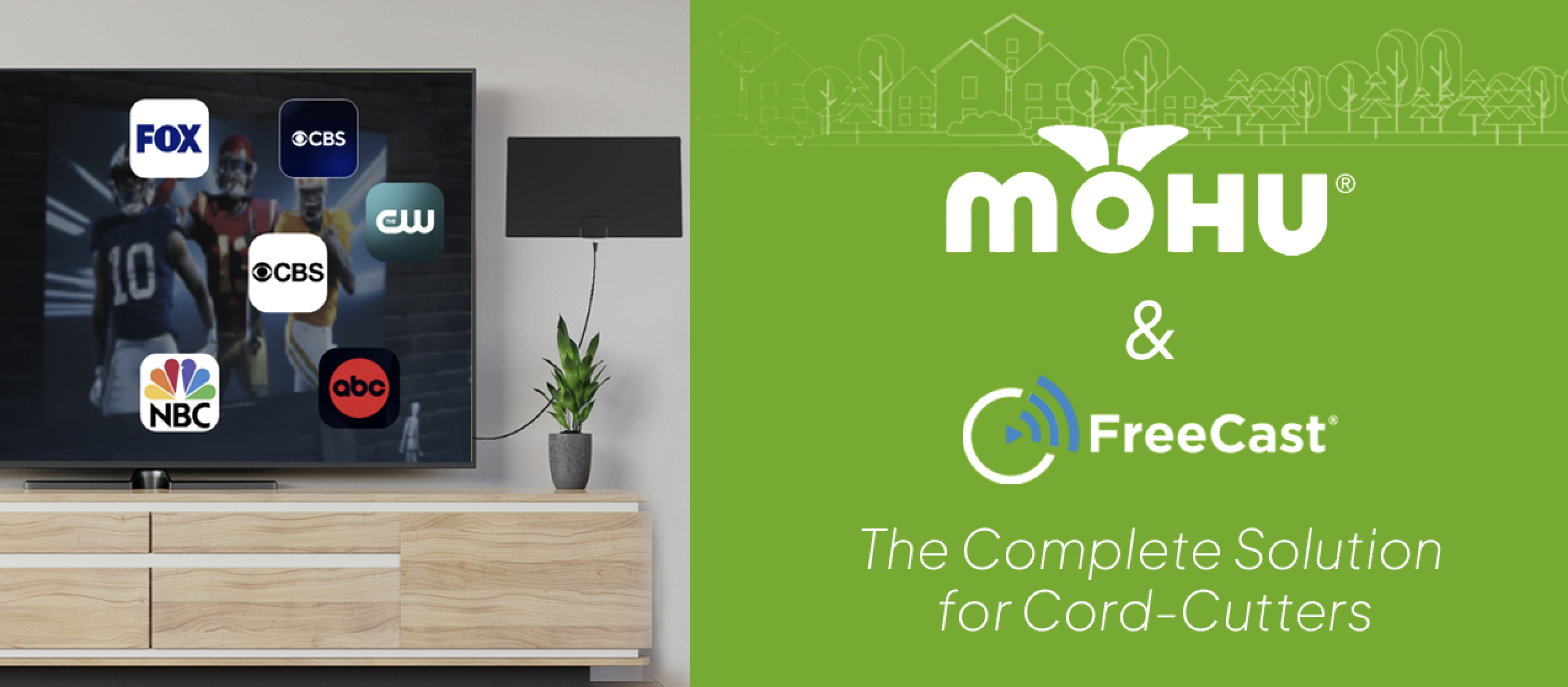 FreeCast Reaches Distribution Deal with Antenna Manufacturer Mohu