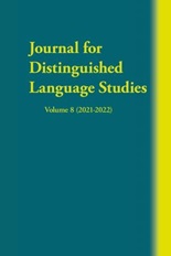 Journal for Distinguished Language Studies volume 8 2021-2022