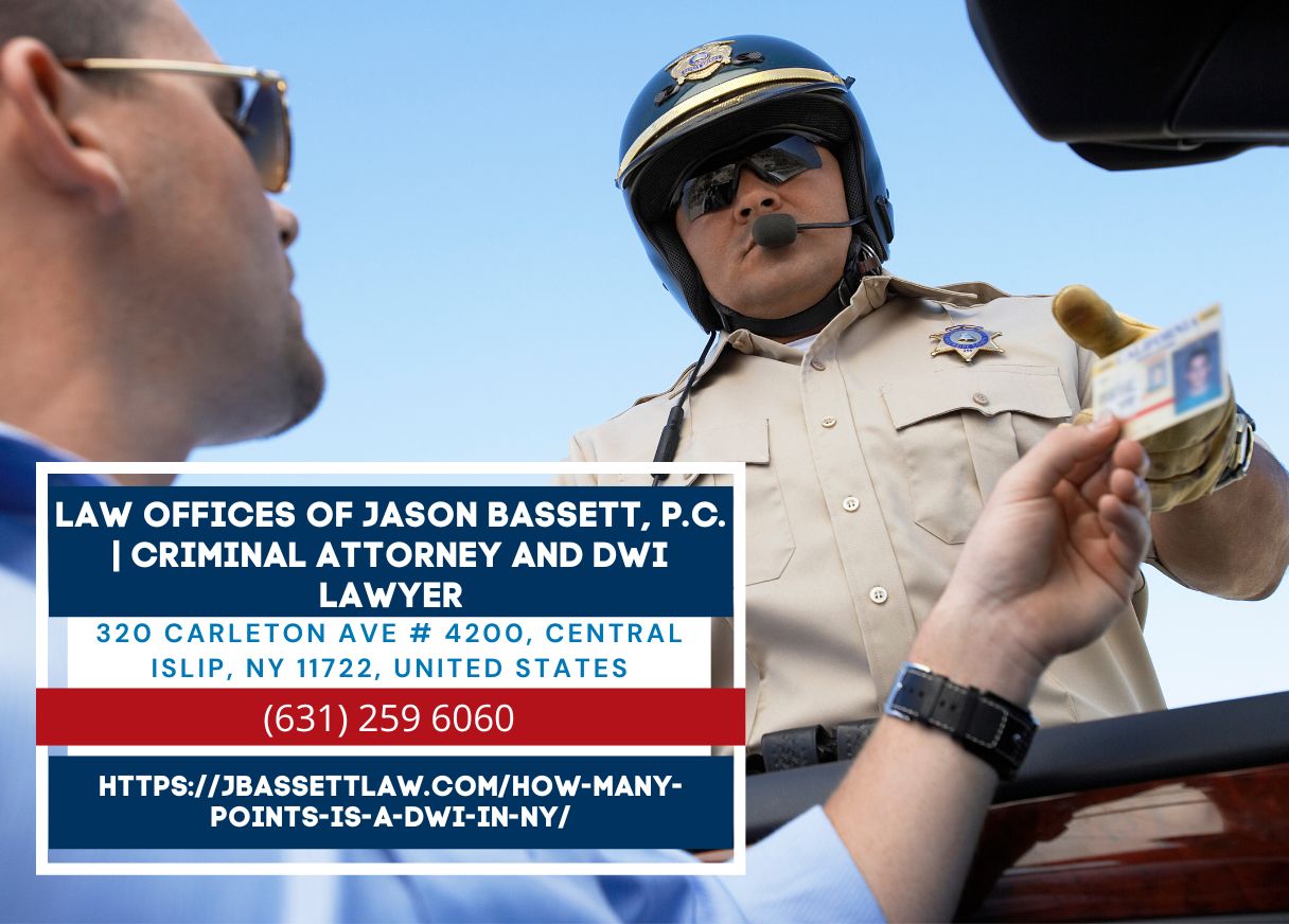 Long Island DWI Attorney Jason Bassett Releases Insightful Article on DWI Points in NY