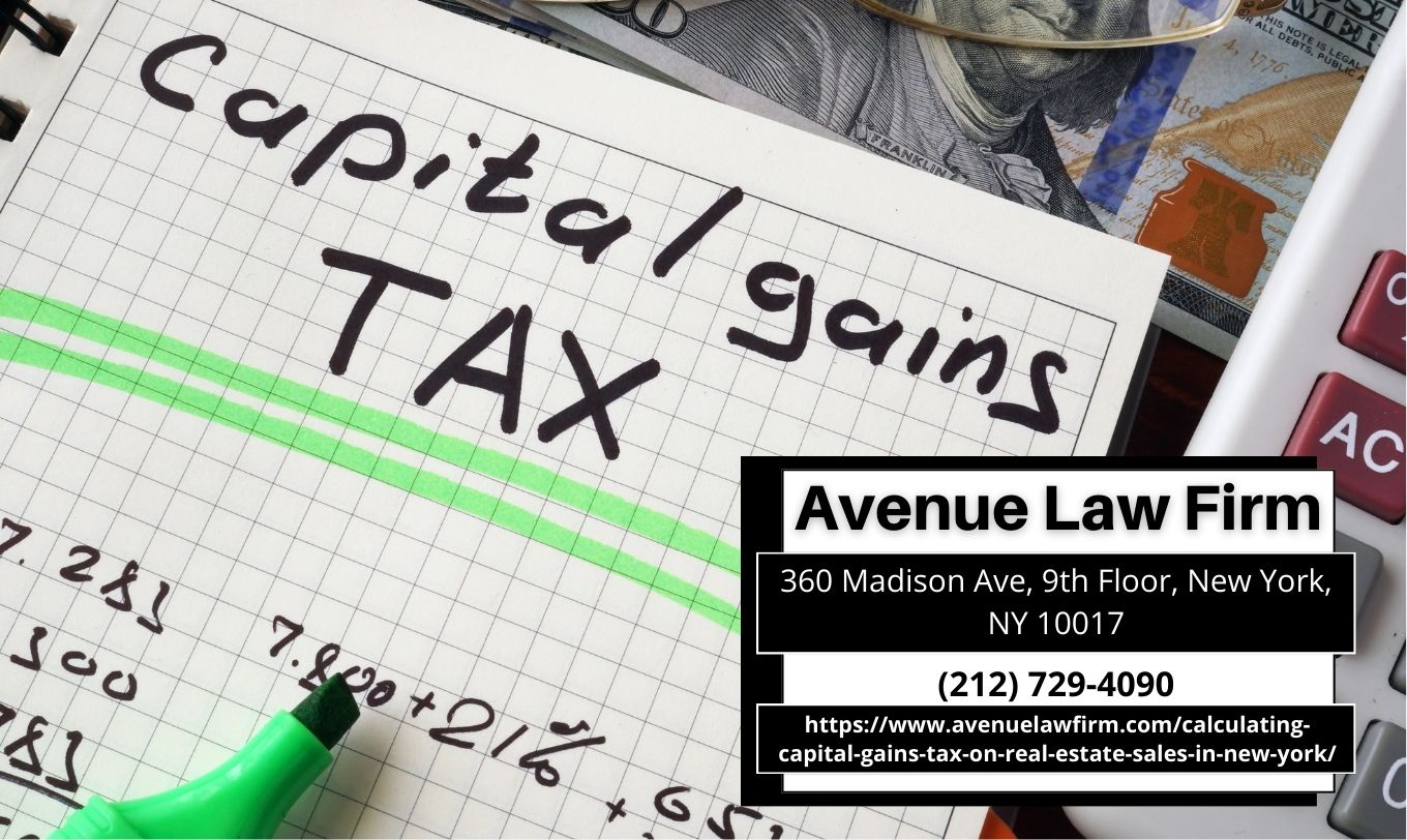 New York City Real Estate Attorney Peter Zinkovetsky Guides Property Sellers on Capital Gains Tax in New Article Release