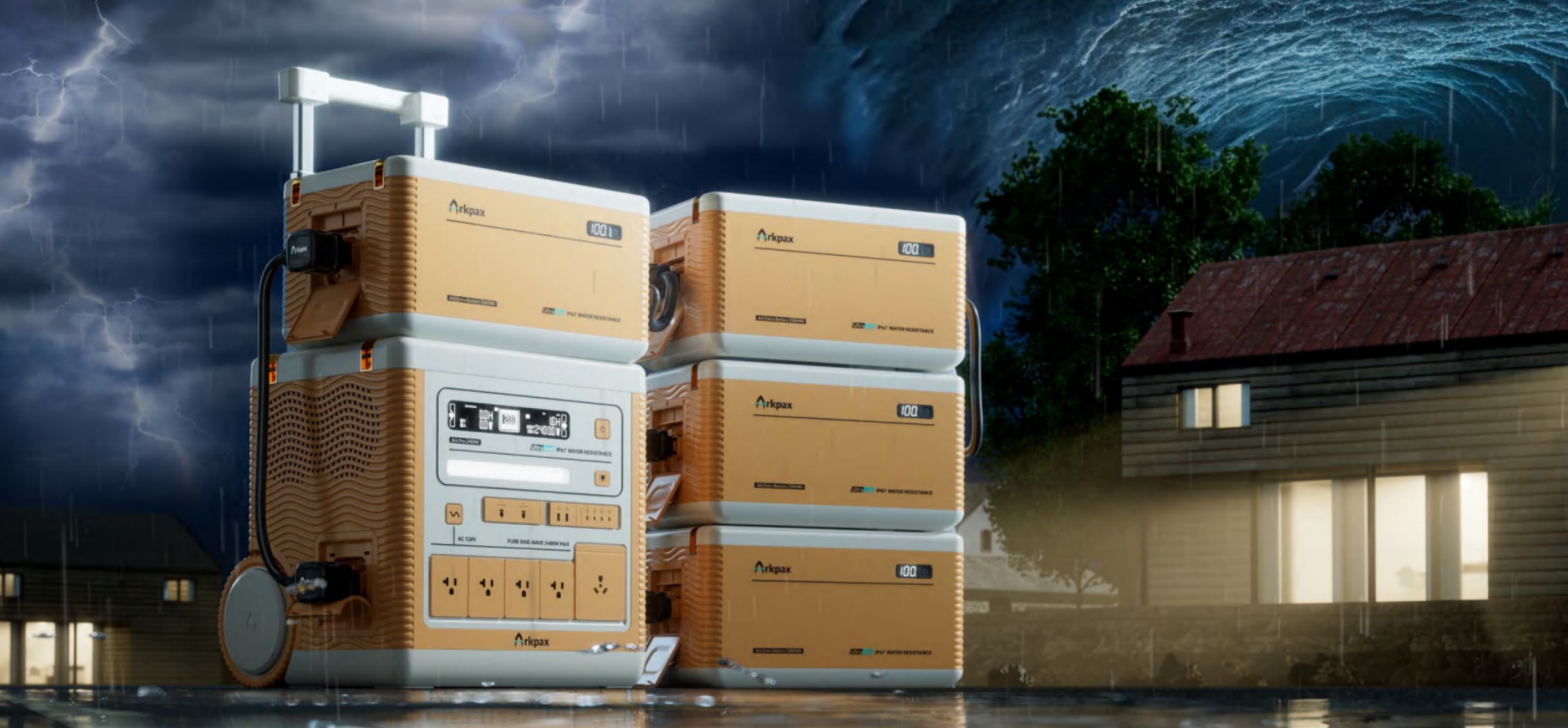 Arkpax Ark Pro 2400W: The Indomitable IP67 Solar Generator for Unstoppable Emergency Power