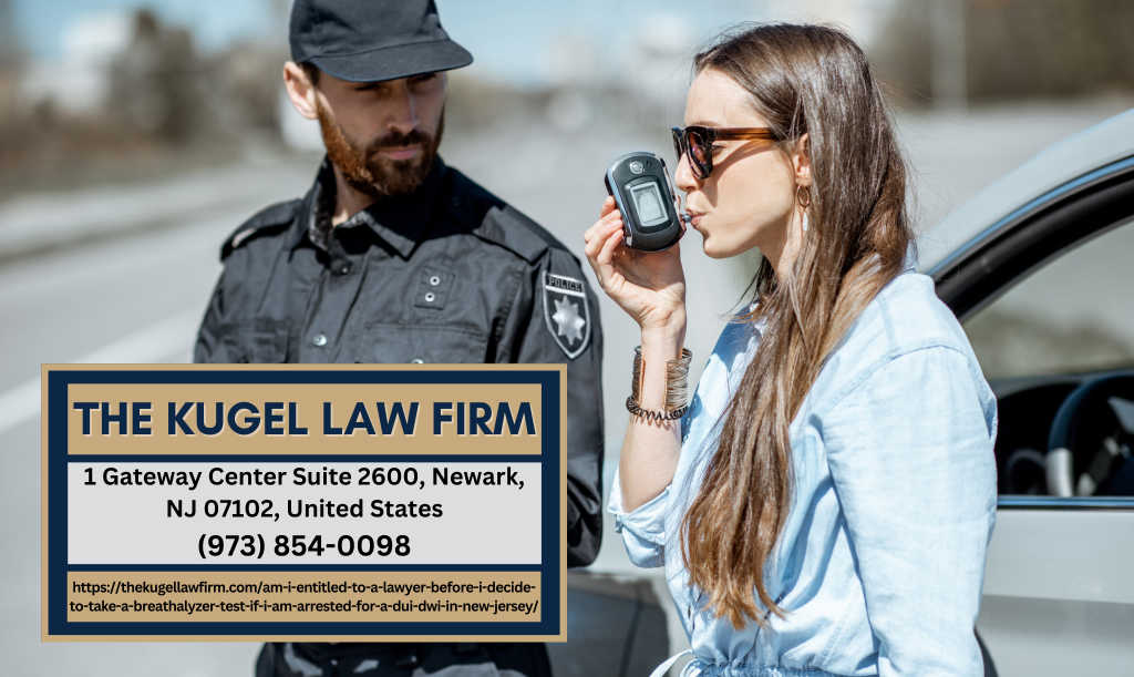 New Jersey DUI Attorney Rachel Kugel Releases Article on Legal Rights Regarding Breathalyzer Tests
