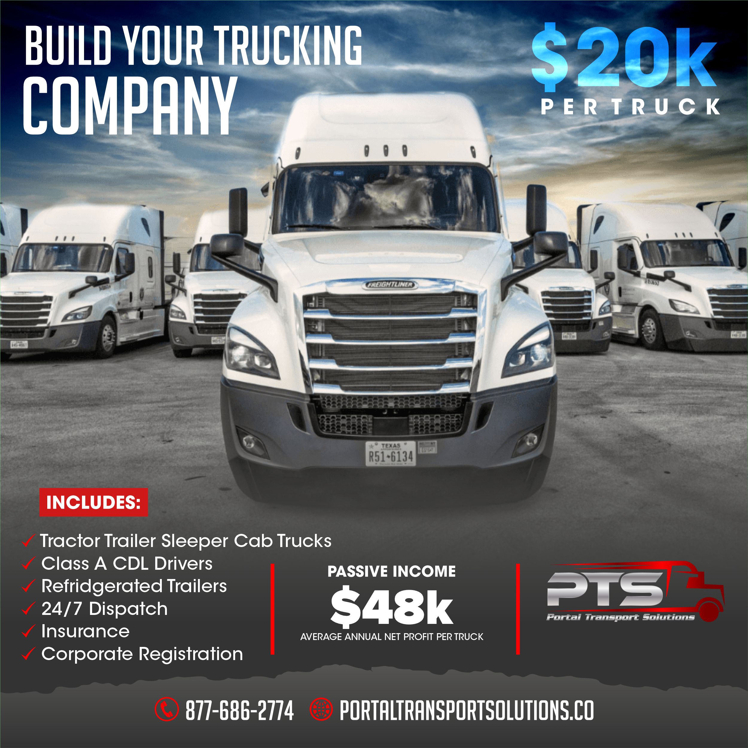 Revolutionizing Trucking: How Portal Transport Solutions is Paving the Way with Its Fleet Builder Program and Driver Staﬃng Services