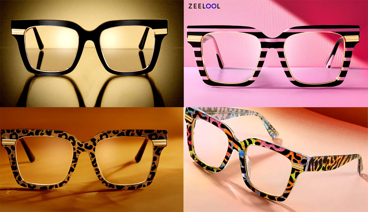 View the 4 Stylish Glasses from ZEELOOL Women's Personalized Fit Glasses Collection