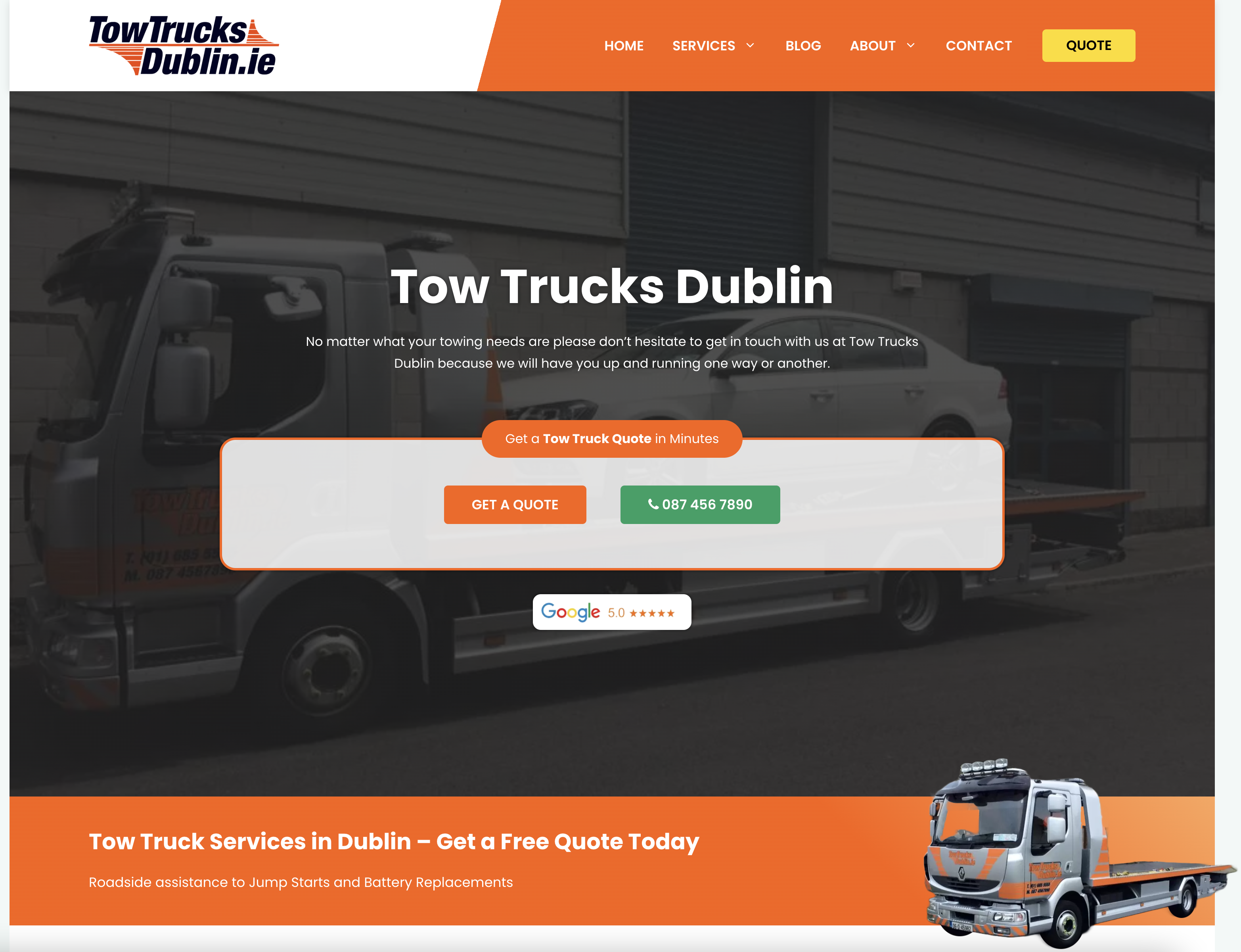 Tow Trucks Dublin Launches New Website in 2024 for Ireland