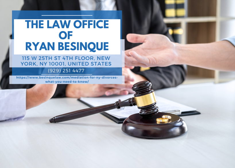 Manhattan Divorce Mediation Attorney Ryan Besinque Releases Insightful Article on Divorce Mediation in New York
