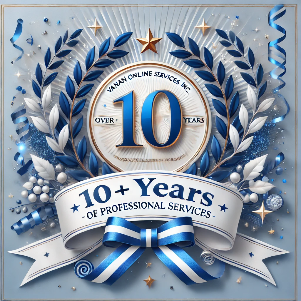 Celebrating Over 10 Years of Excellence in the Industry: Vanan Online Services Inc
