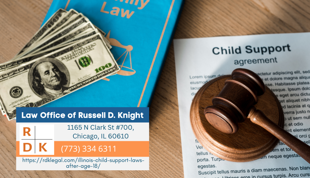 Chicago Divorce Lawyer Russell D. Knight Discusses Illinois Child Support Laws After 18 Years Old in New Article