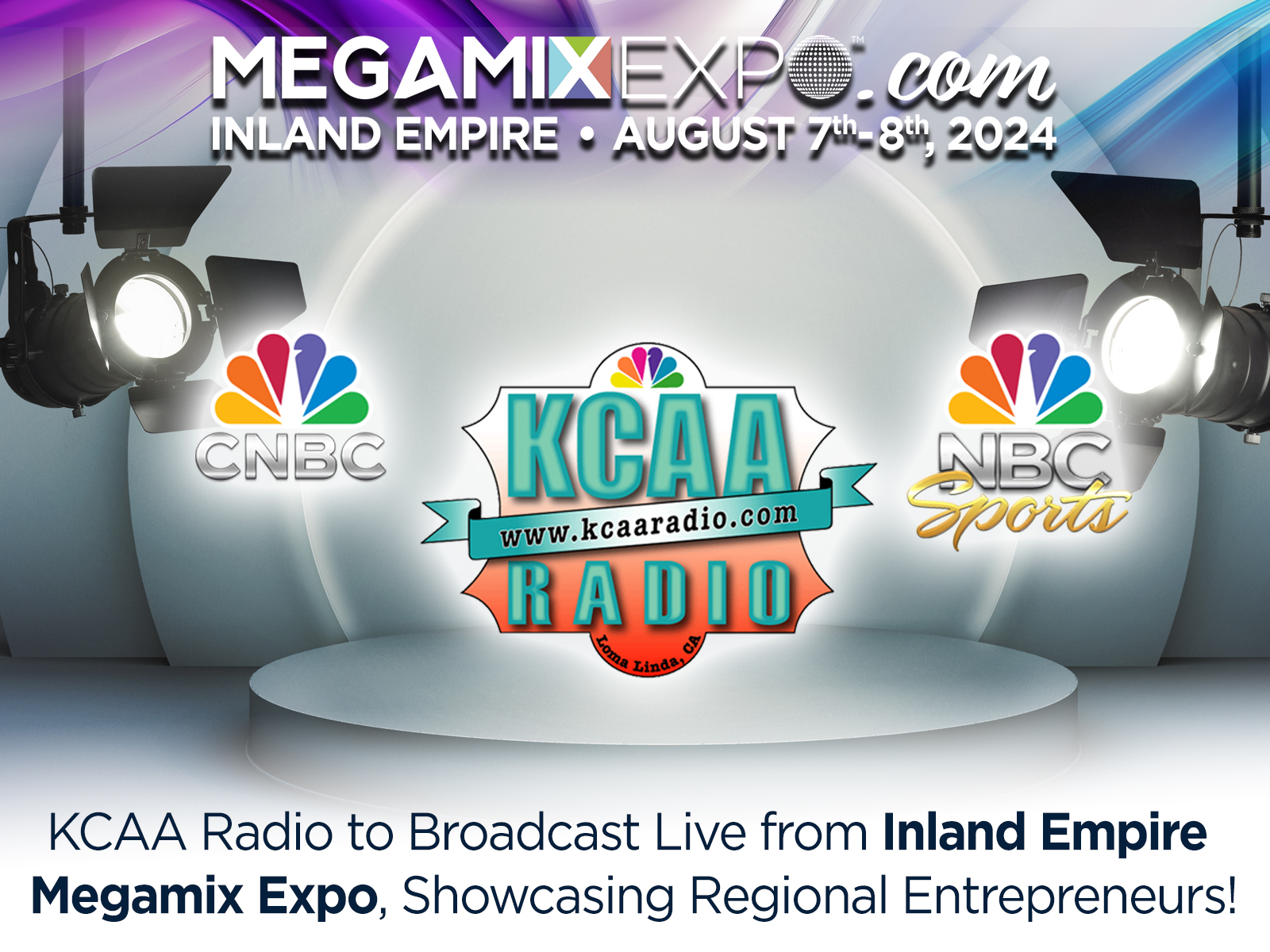 KCAA Radio to Broadcast Live from Inland Empire Megamix Expo, Showcasing Regional Entrepreneurs
