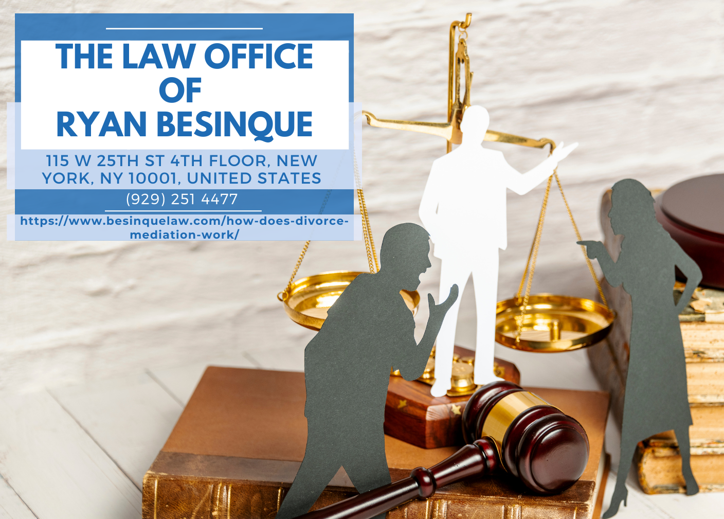 Manhattan Divorce Mediation Lawyer Ryan Besinque Releases Insightful Article on How Divorce Mediation Works