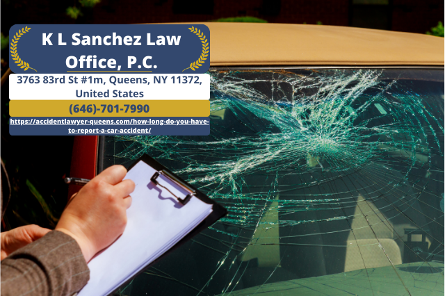 Queens Car Accident Attorney Keetick L. Sanchez Releases Crucial Article on Timely Accident Reporting