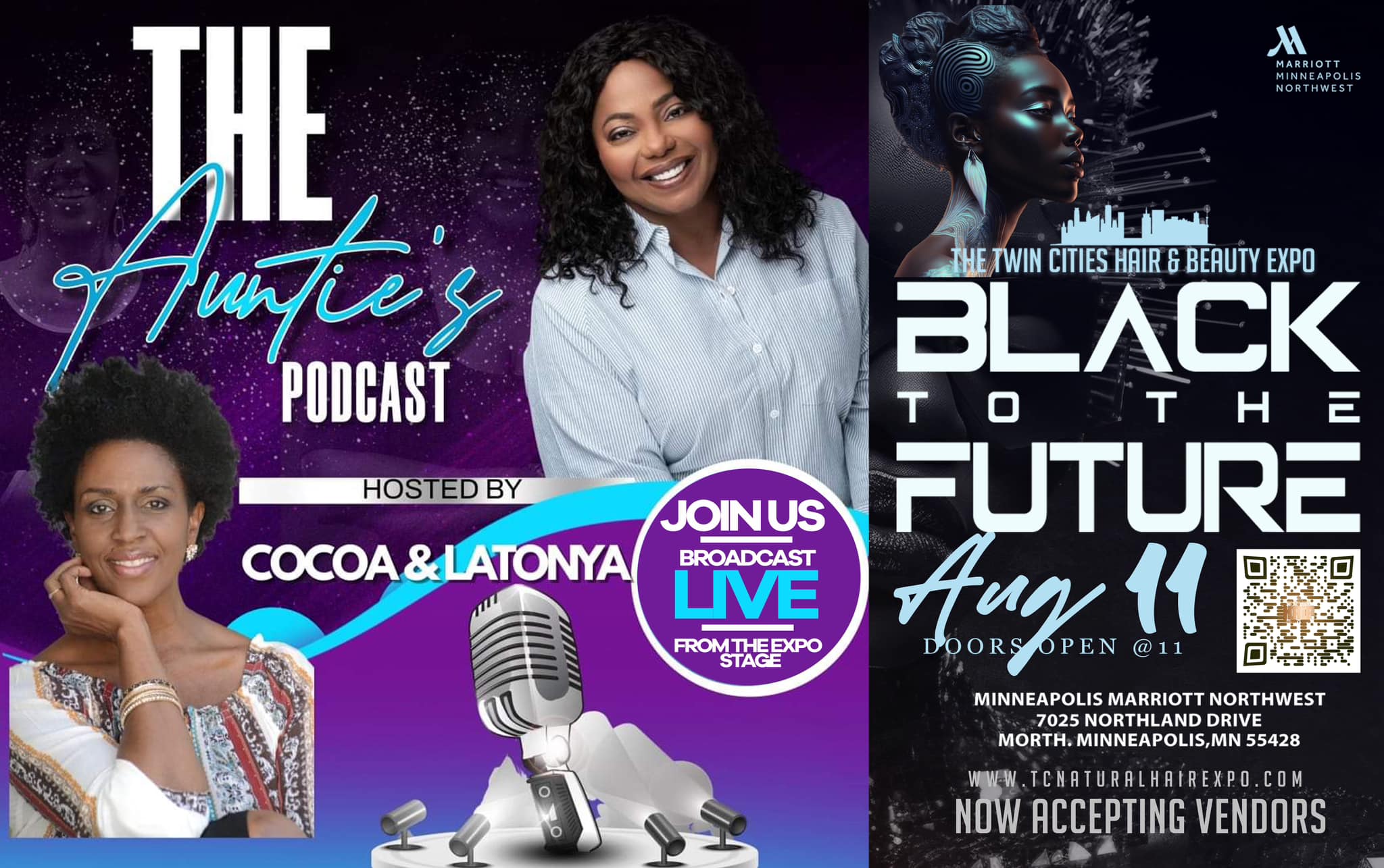 Introducing The Aunties Podcast: Hosted by Cocoa Brown and LaTonya Gilliard - Live in Minneapolis