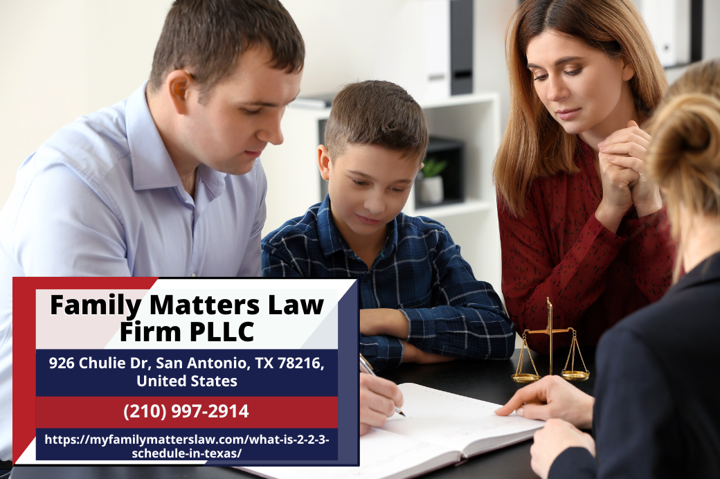 San Antonio Child Custody Lawyer Linda Leeser Releases Insightful Article on the 2-2-3 Schedule in Texas