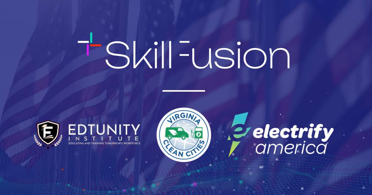 Skillfusion, Edtunity, and Virginia Clean Cities Partner on EV Charger Technical Certifications for Veterans in Virginia