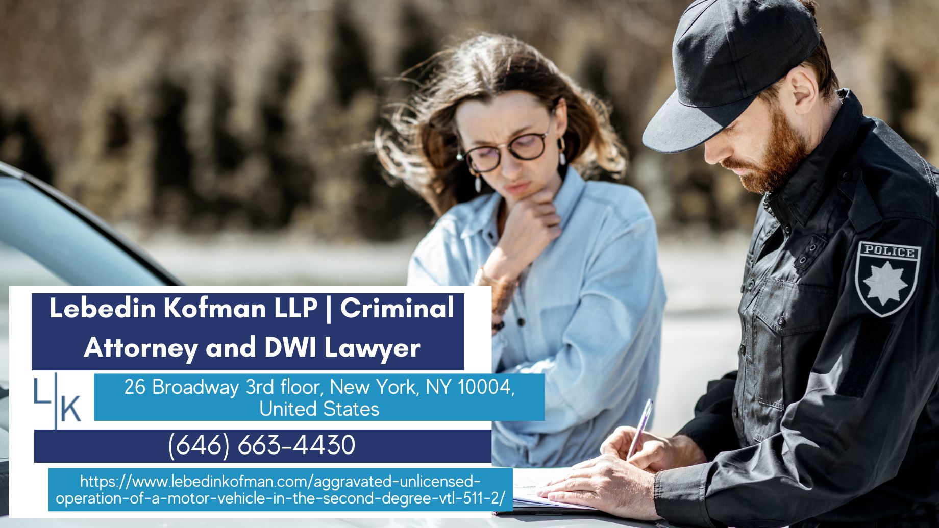 New York Vehicular Crimes Attorney Russ Kofman Releases Insightful Article on VTL 511